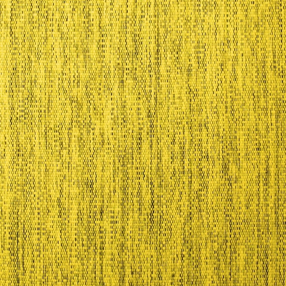 Ahgly Company Indoor Square Abstract Yellow Contemporary Area Rugs, 5' Square