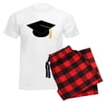 thumbnail image 6 of CafePress - Black Graduation Cap Men's Light Pajamas - Men's Light Loose Fit Cotton Pajama Set, 6 of 7