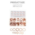 thumbnail image 2 of RENACLIPY 200Pcs Flat Copper Washer Kit with Sealing Gasket Set Rust Resistant for Home Repair, 2 of 6