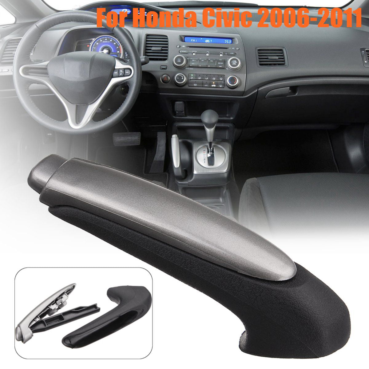 PinShang Hand Brake Cover Handle Cover Emergency Car Interior Parking Hand Brake Handle Lever for Honda Civic 2006-2011 