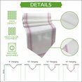thumbnail image 5 of Modern Minimalist Styles Table Runner Linen Burlap Table Runner 70 Inches Long Rose Grid Lines Pattern Dresser Scarves for Kitchen Island Coffee Dining Room Party Wedding Holiday Decor 13"x70", 5 of 8