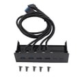 thumbnail image 2 of Hub De Panel Frontal USB 3.0, Panel De Extensión De Unidad óptica Plug And Play De 4 Puertos 5,25 Pulgadas 5 Gbps Para Placa Base, 2 of 7