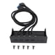 thumbnail image 2 of Hub De Panel Frontal USB 3.0, Panel De Extensión De Unidad óptica De Alta Velocidad De 5,25 Pulgadas, 5 Gbps, 4 Puertos Para Escritorio, 2 of 7