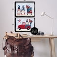thumbnail image 4 of Stupell Industries Americana Florals & Gnomes Fantasy & Sci-Fi Painting Black Floater Framed Canvas Art Print Wall Art, 25 x 17, Set of 2, 4 of 10