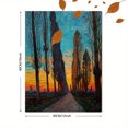 thumbnail image 3 of Poplar Avenue Impressionist Canvas Wall Art Print, Living Room Bedroom Hallway Decor, 3 of 8