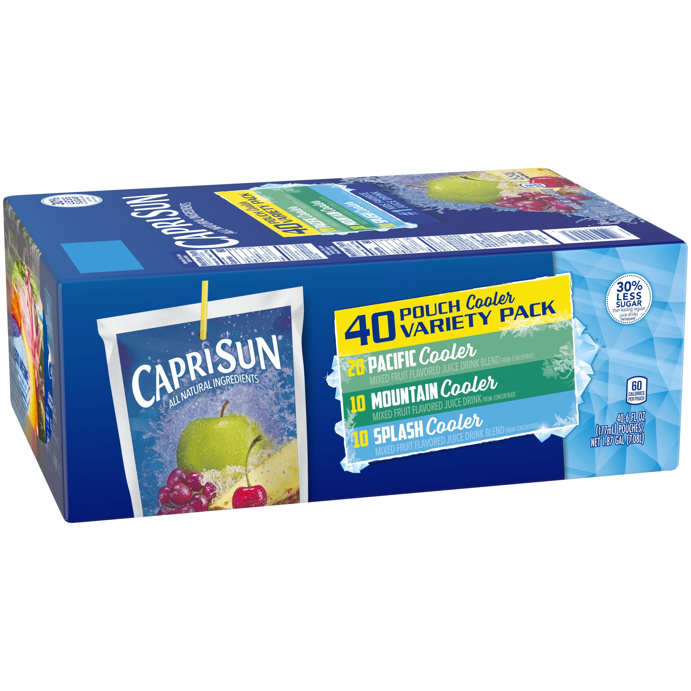 Capri Sun Coolers Variety Pack Mixed Fruit Flavored Juice Drink Blends, 40 ct. Box