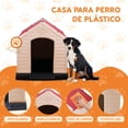 thumbnail image 2 of Casa Para Perro Mediana Poli Pets Berlín Color Rojo Pido Todo PP-CDPPMG, 2 of 7