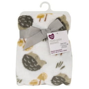 Parent's Choice Plush Baby Blanket, Hedgehogs & Mushrooms, Unisex, 30" x 36"