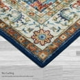 thumbnail image 5 of Washable Skid-Resistant Area Rug Geometric Blue Multi 5' x 7', 5 of 9