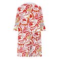 thumbnail image 5 of Vestido Midi Bohemio con estampado de Cachemira y Encaje con cuello en V Odeerbi Vestidos informales manga 3/4, 5 of 5