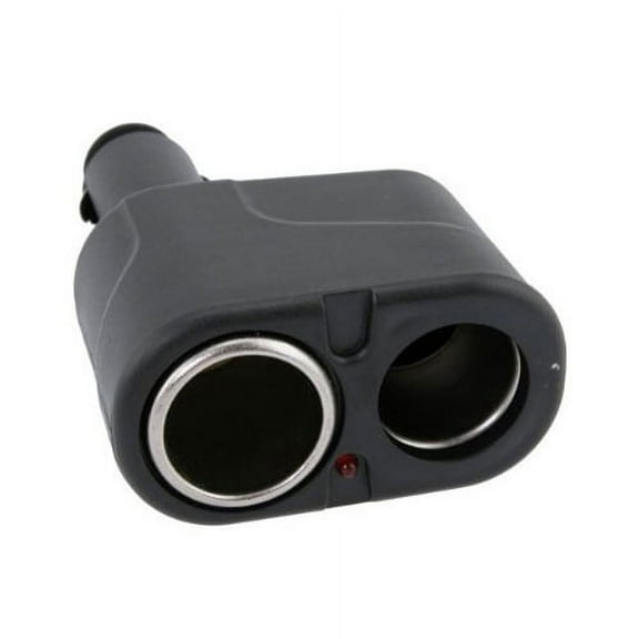 DC Socket Car Charger for OnePlus 8 Phone - 2-Port Power Adapter Vehicle Plug-in Black