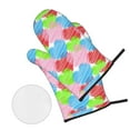 thumbnail image 2 of ZICANCN Oven Mitts and Pot Holders Sets , Cute Cartoon Pastel Animals Baking Sets for Kitchen BBQ Gloves Heat Resistant Cooking 4 Pieces, 2 of 8