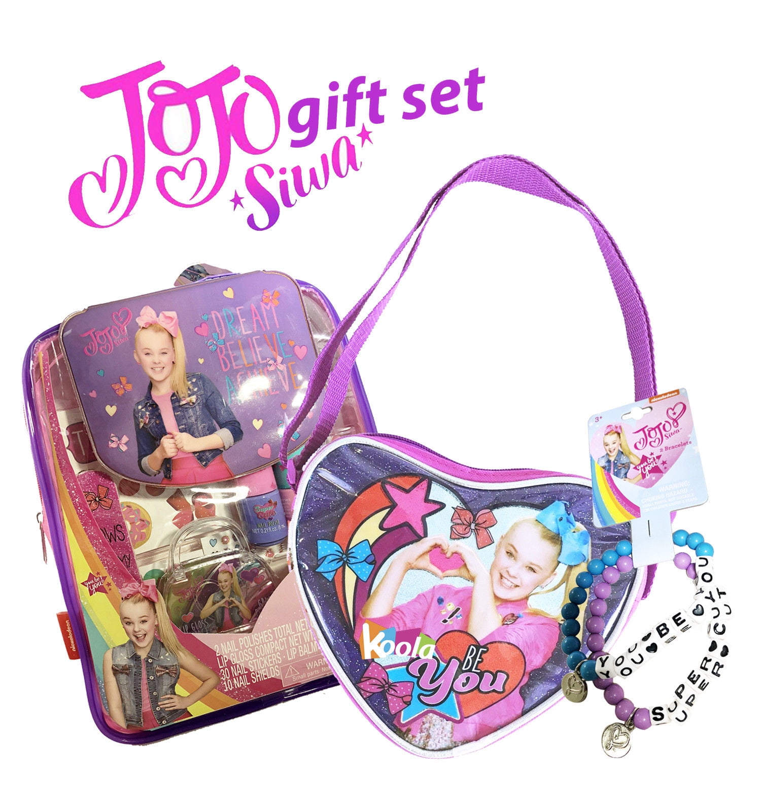 JoJo Siwa - JoJo Siwa PURSE Crossbody Shoulder Bag Heart Shape w