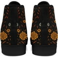 thumbnail image 4 of Womens Mens Vintage Floral High Top Canvas Sneakers Dark Style Cottagecore Lace-Up Casual Shoes Fashion Streetwear Sneakers, 4 of 6
