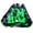 Neon Green, Black, variant on Battle Sports Adult "I'M HIM" Doom Speed Receiver Football Gloves - White/Black 3XL