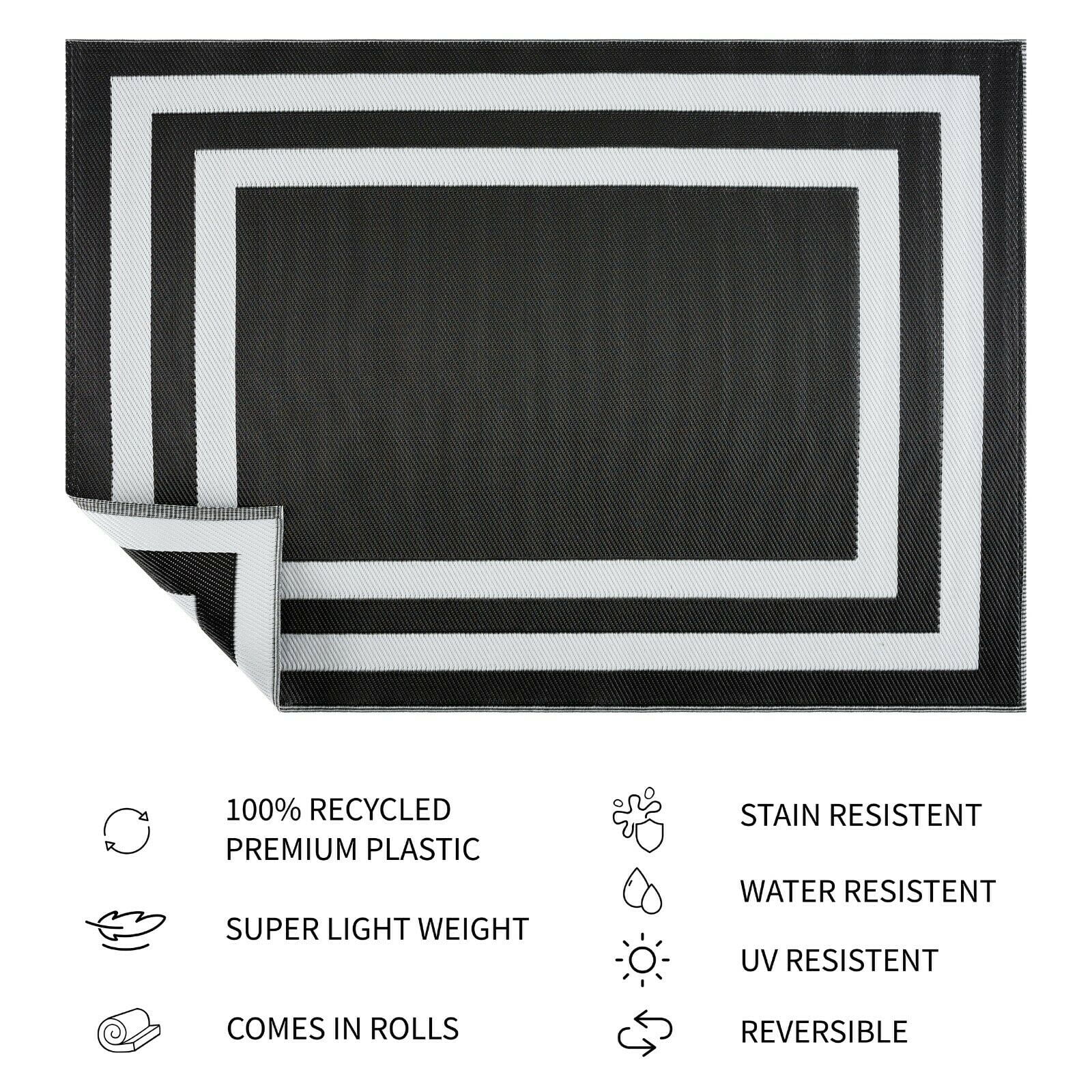 Paris Design 100% Eco-friendly Lightweight Plastic Outdoor Mat/Rug