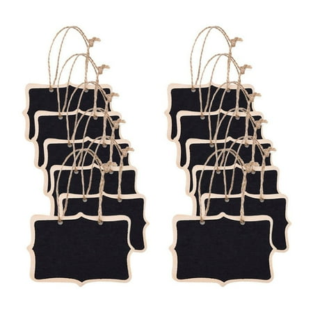 

12pcs Mini Chalkboards Double Sided Black Board for Message Board Signs