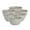 Gray, variant on 6-Piece Bouillon cup, Organic Shape Highland cups, Microwave and Dishwasher Safe, Reactive glaze Grey