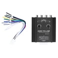thumbnail image 4 of Convertidor de impedancia de Audio de 4 canales, 12V, línea RCA alta a baja, filtro de frecuencia de altavoz de Radio estéreo para coche, 4 of 12