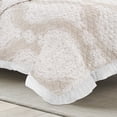 thumbnail image 3 of Lucianna Ruffle Edge Cotton Bedspread Taupe 3Pc Set Full/Queen, 3 of 6