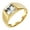 Gold White, variant on Square Gemstone Rings for Men Stainless Steel Gold/Silver Plated Colorful Statement Personalized Dainty Vintage Simple Jewelry Gold Green Size 11