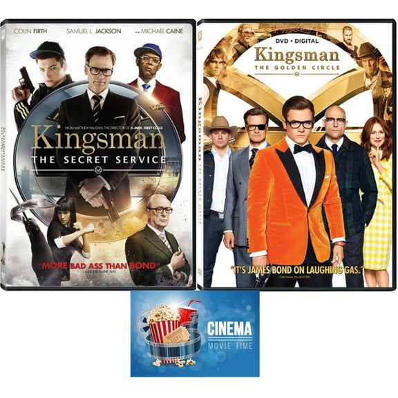 The Kingsman Double Feature Secret Service and Golden Circle 2 DVD Set Includes Bonus Movie Art Card