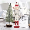 thumbnail image 2 of Nutcracker Soldier Decor Christmas Nutcracker Figure Wooden Nutcracker Soldier, 2 of 8