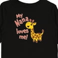 thumbnail image 4 of Inktastic My Nana Loves Me- Cute Giraffe Boys or Girls Long Sleeve Toddler T-Shirt, 4 of 5