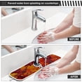 thumbnail image 5 of Coolnut Fall Leaves Retro Kitchen Sink Splash Guard 2 Packs Faucet Absorbent Mats Maple Leaf Autumn Faucet Handle Drip Catcher Quickly Drying Mat for Kitchen Counter Bathroom, 14.9"x5.5", 5 of 7