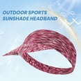 thumbnail image 4 of Pebbuoy Sunscreen Visor Hat Wide Brim Breathable UV Protection Empty Top Sun Cap for Women Men, 4 of 6