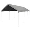 King Canopy Replacement Drawstring Cover 10ft x 20ft, Fits 10ft 8in x 20ft A-Frame, Gray