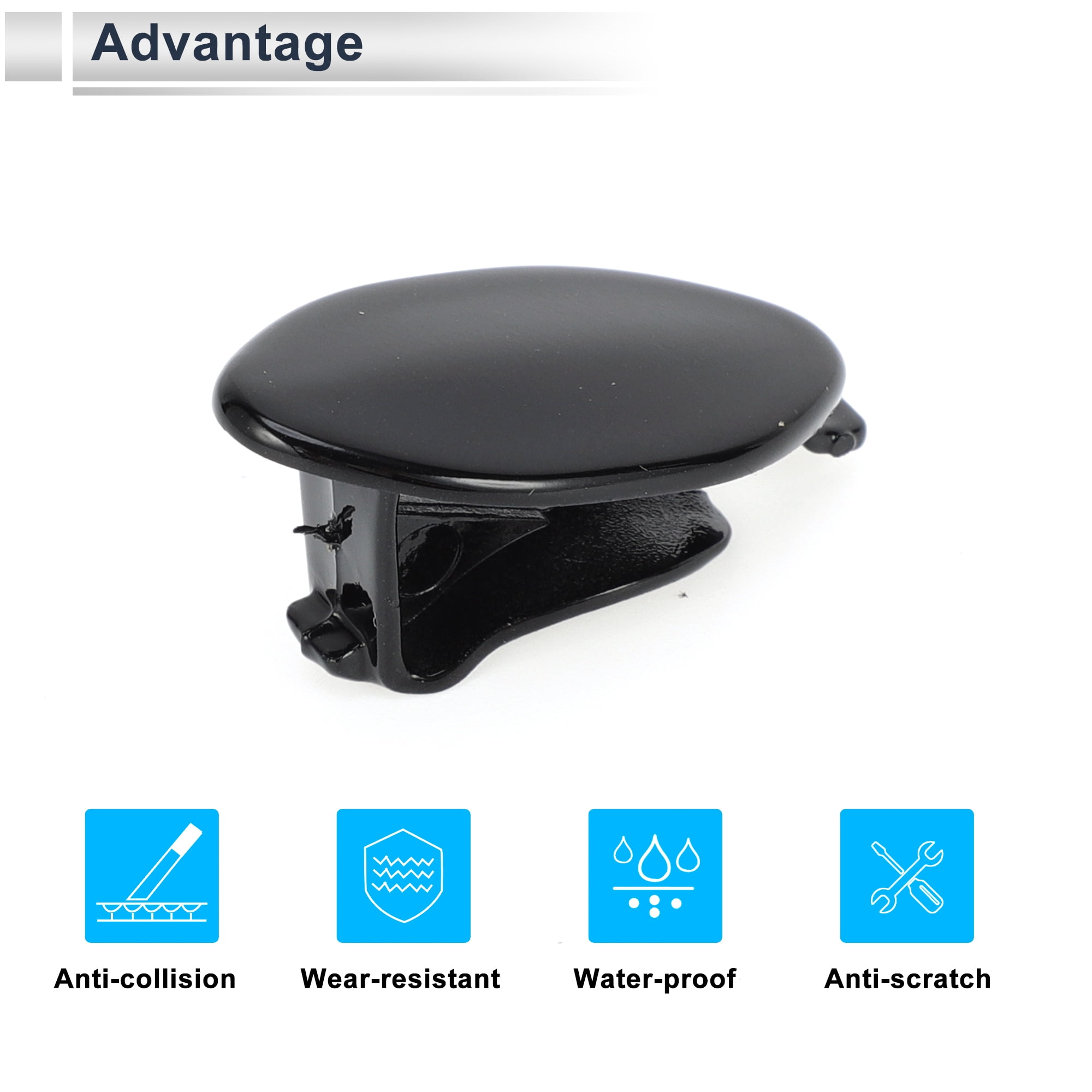 Unique Bargains Car Door Handle Key Cover Black for BMW 5-Series/G30/G38 2018-2023