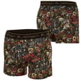 thumbnail image 2 of Ed Hardy Men's Athletic Underwear, 4-Pack Moisture Wicking Performance Boxer Briefs for Men, Large Multicolor, 2 of 6