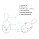 thumbnail image 4 of Bearachild El detector antifisgones T02 admite carga rápida tipo C para tiempo de espera extendido con simple Electrónica negro, 4 of 6