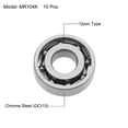 thumbnail image 2 of MR104K Ball Bearings Z2 4mmx10mmx3mm Open Type Chrome Steel 10pcs, 2 of 5