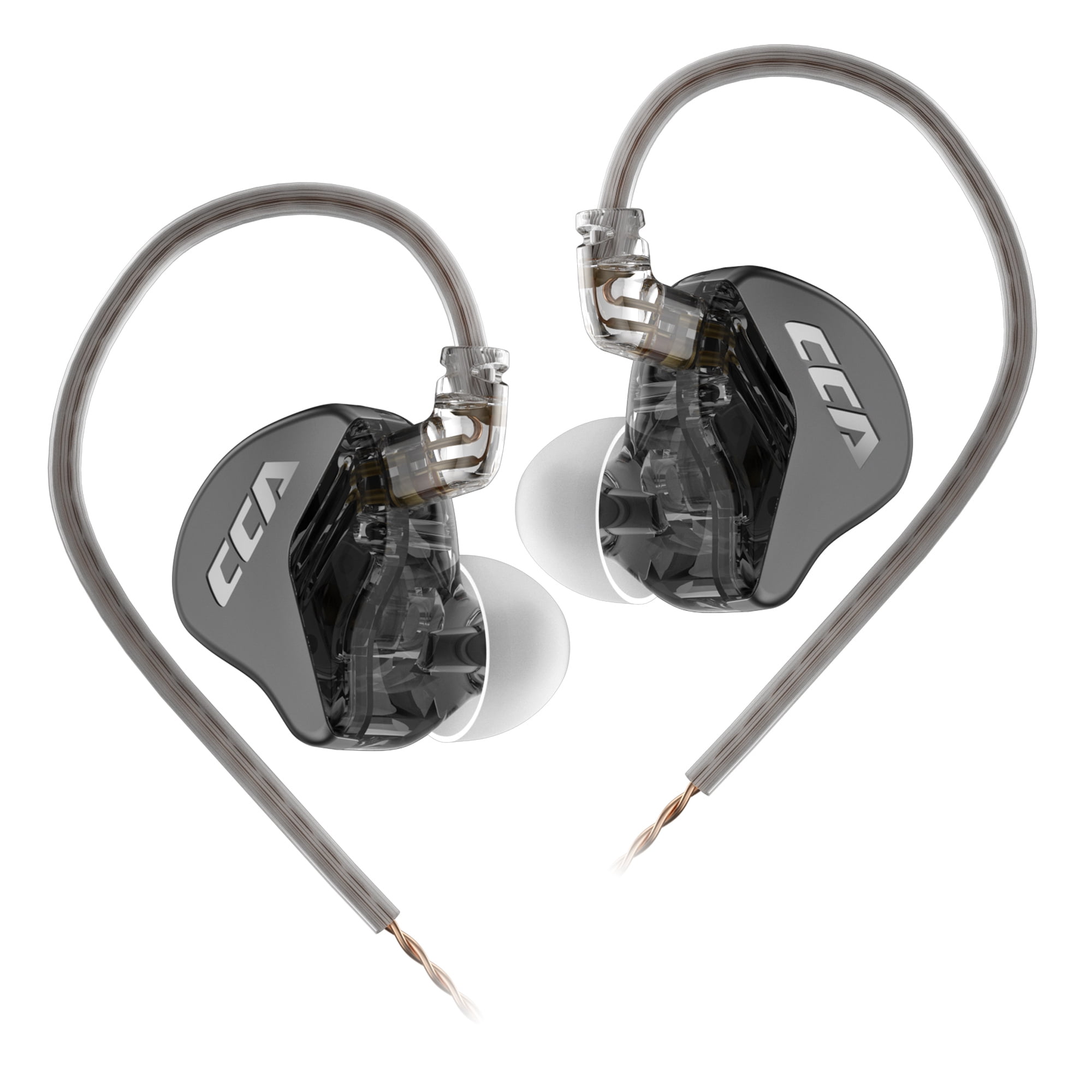 CCA CRA in Ear Monitors Headphones Ultra-Thin Diaphragm Dynamic Driver Super Bass Clear Sound Earbuds Wired IEM Earphones with Detachable Cable for Singer Musician DJ Stage Church
