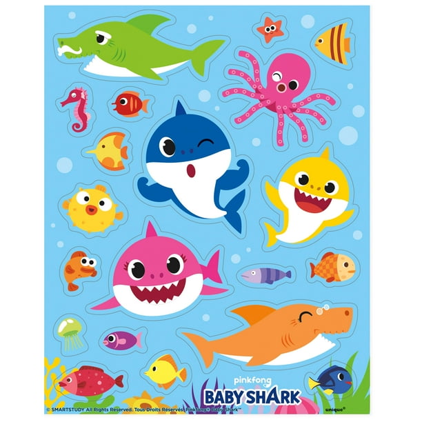 Baby Shark Printable Stickers