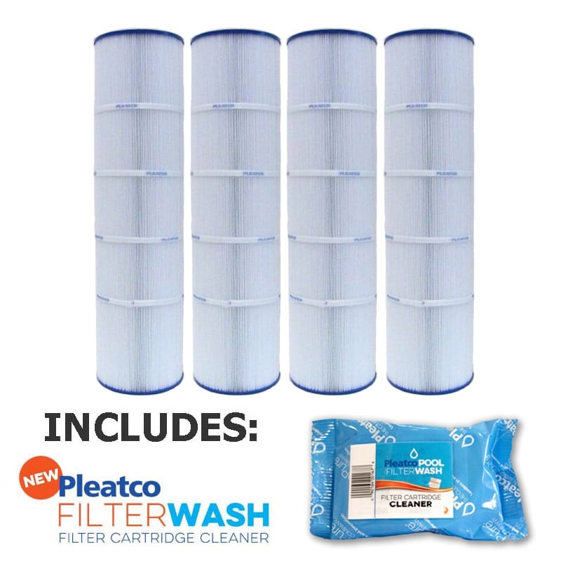 4 Pack Pleatco PJAN115 Filter Cartridge Jandy CL460 A0558000 w/ 6x Filter Washes
