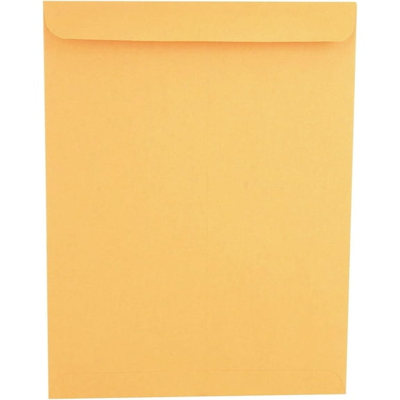UNV44165 28 lbs. Weight #13-1/2 10 in. x 13 in. Square Flap Gummed Closure Catalog Envelope - Brown (250/Box)