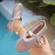 thumbnail image 2 of Zapatos de Mujer Casual Dressy con Hebilla de Metal Y Red de Pescado Superior, Zapatos Planos Transpirables para Primavera Verano, Pisos de Mujer Dressy, 2 of 9