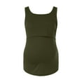 thumbnail image 1 of Womens Maternité Régulière Ourlet Sale Tee-Shirt Décontracté Sans Manches Col Rond Base Nourrice T-Shirt Top Allaitement, 1 of 5