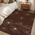 thumbnail image 4 of Area Rugs 2.7'x5', Brown Carpet for Living Room Bedroom Dining Room, Spring Flora Throw Kitchen Rugs Non Slip Washable Rectangle Indoor Outdoor Rugs, 4 of 8