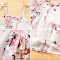 thumbnail image 5 of Younger Tree Baby Girls Summer Sling Dress Kid Vintage Floral Casual Sleeveless Dress Clothes for 4-5T, 5 of 6