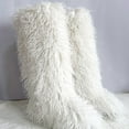 thumbnail image 3 of Women's Winter Faux Fur Beach Wool Boots Are Warm Fluffy and Knee High Snow Boots, 3 of 4