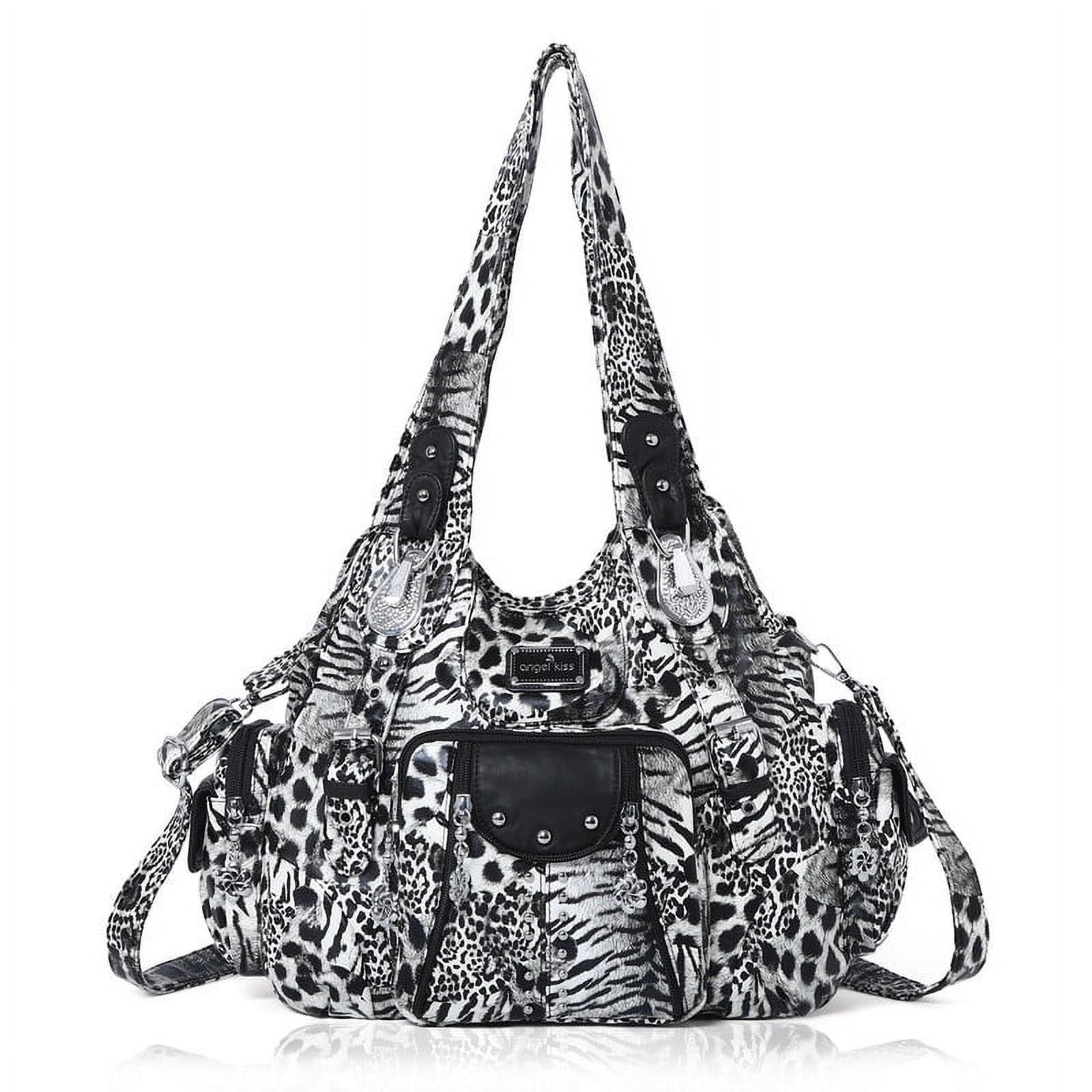 Angel Kiss for Women Large capacity Vegan Leather wallet and Handbags Crossbody Purses Multi pocket shoulder bag