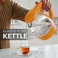 thumbnail image 5 of OVENTE Electric Kettle, 1.5L Borosilicate Glass Countertop Water Heater and Boiler for Coffee or Tea, BPA-Free, Auto Shut-Off, Boil-Dry Protection, Removable and Washable Spout Filter, Orange KG83O, 5 of 8