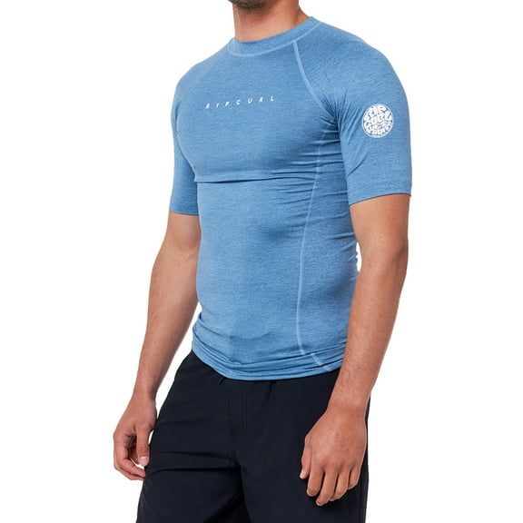 Dawn Patrol Short Sleeve Rash Vest [Mid Blue Marle]
