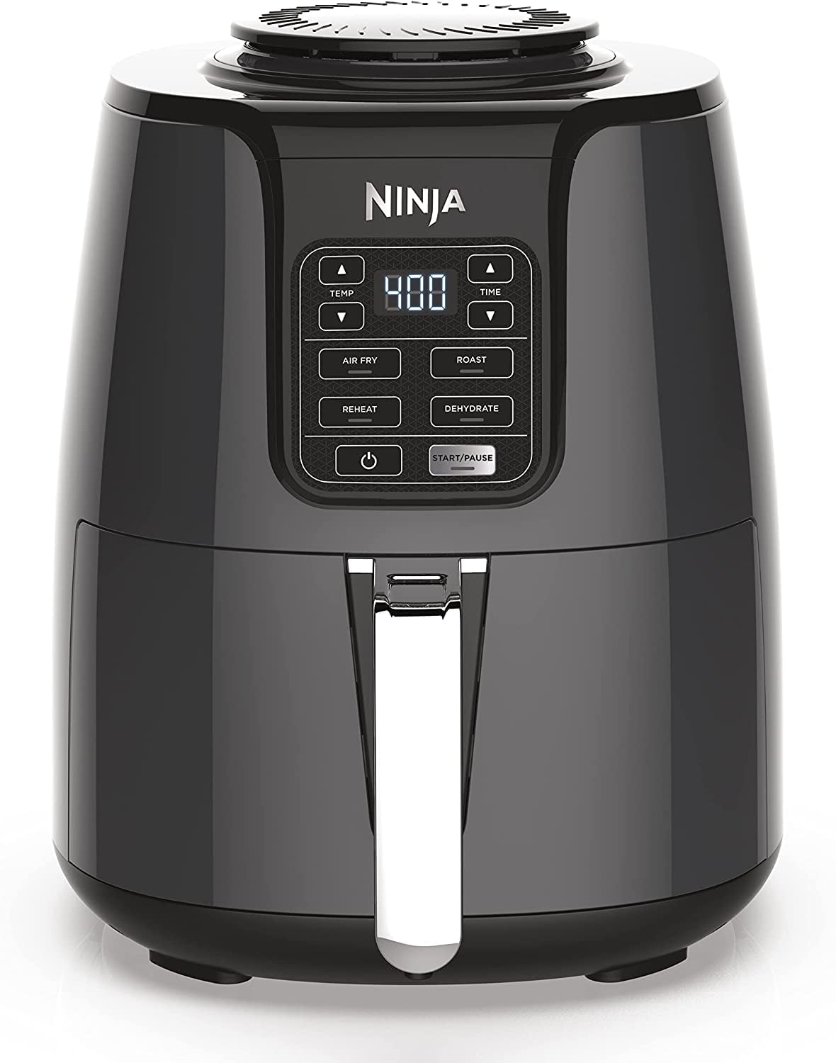 Ninja 4-Quart Air Fryer that Healthier Frying, Quick Meal, Dishwasher Safe, Gloss Finish, Black/Grey