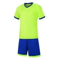 thumbnail image 2 of Kids Boys Short Sleeve T Shirt And Mesh Shorts Soccer Football Set 5 Years-6 Years, 2 of 5