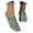 Green, variant on ibiyuan Orthopedic Walking Shoes for Women Adjustable Upper Walking Shoes Women Knit Upper Embroidery Non- Sole Casual Sneakers for Women Soft Hands-Free Platform Mary Janes Soft Shoes